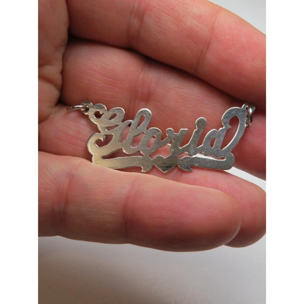 14k GLORIA Nameplate